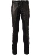 Greg Lauren Skinny-fit Biker Trousers - Black