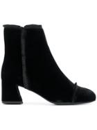 Stuart Weitzman Fringed Boots - Black