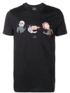 Ps By Paul Smith Hermit Crab Print T-shirt - Black