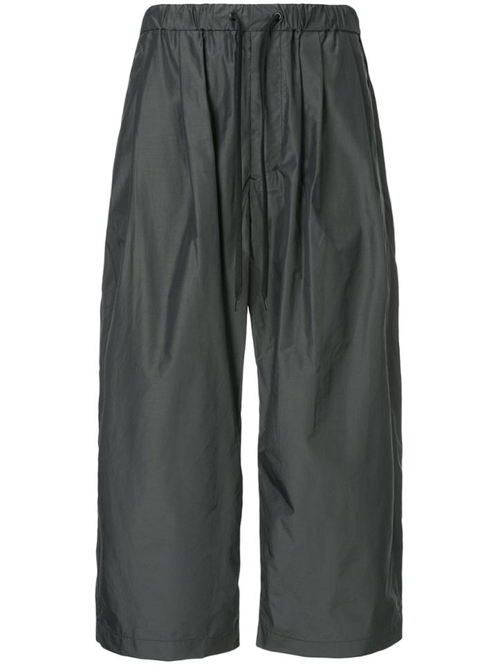 08sircus Cropped Drawstring Trousers - Grey