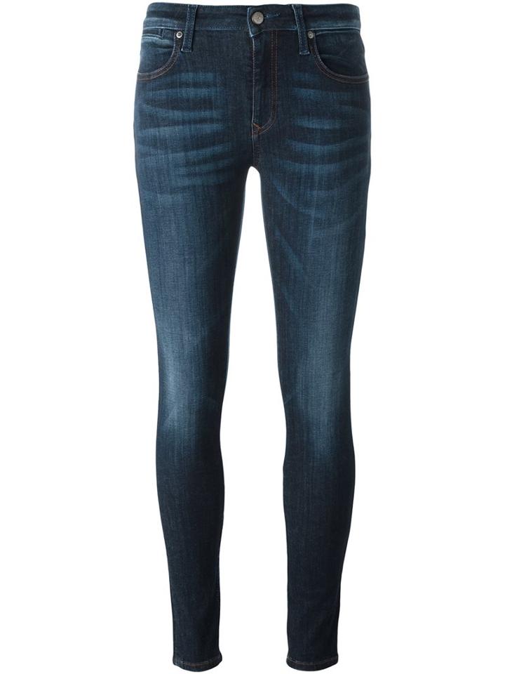 Vivienne Westwood Anglomania 'new Monroe' Skinny Jeans, Women's, Size: 27, Blue, Cotton/polyester/spandex/elastane