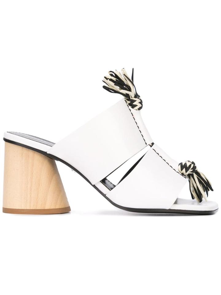 Proenza Schouler Knotted Rope Sandals - White