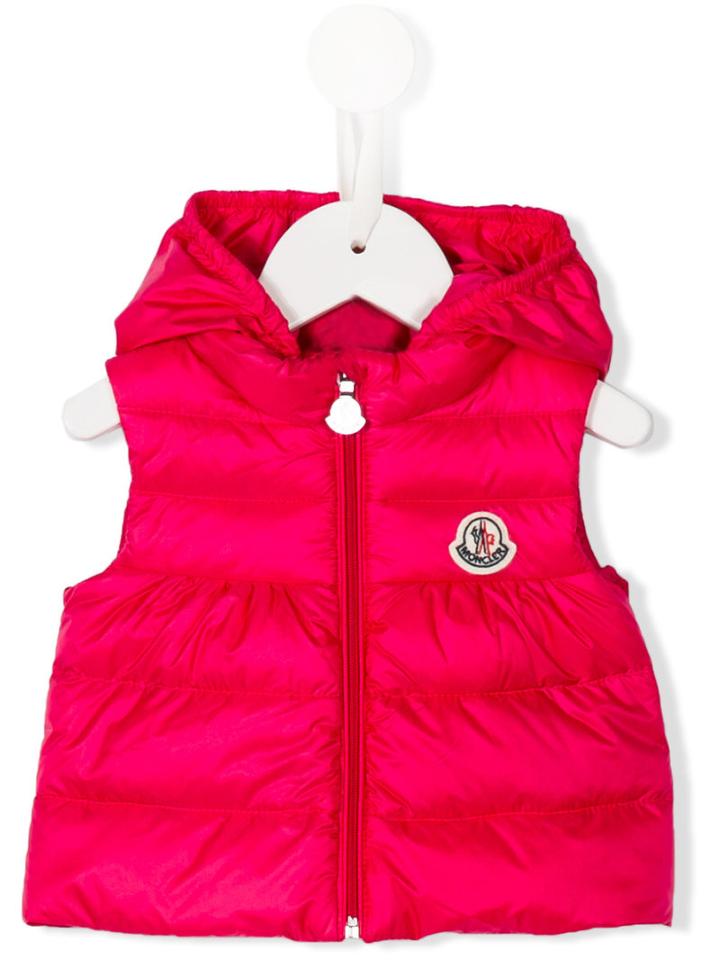 Moncler Kids - Padded Gillet - Kids - Feather Down/polyamide - 6-9 Mth, Pink/purple