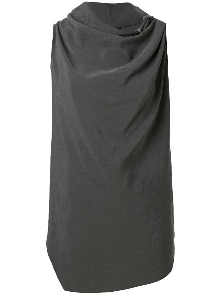 Fabiana Filippi Draped Sleeveless Blouse - Grey