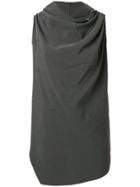 Fabiana Filippi Draped Sleeveless Blouse - Grey