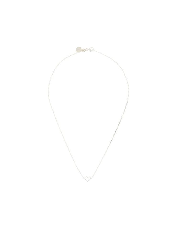 Karen Walker Mini Heart Necklace - Silver