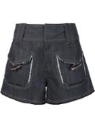 Derek Lam 10 Crosby Denim Pocket Shorts