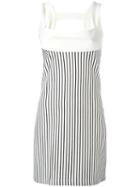 Plein Sud Jeanius - Striped Dress - Women - Polyamide/spandex/elastane/viscose - 44, White, Polyamide/spandex/elastane/viscose