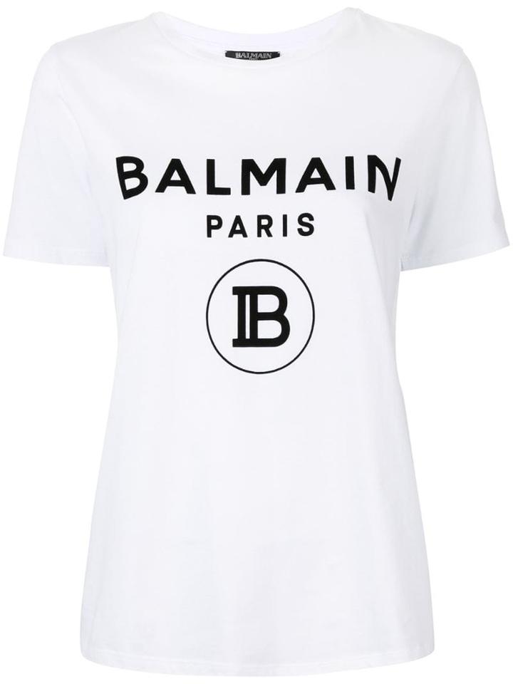 Balmain Balmain Sf11361i193 Gab Blanc/noir Cotton - White