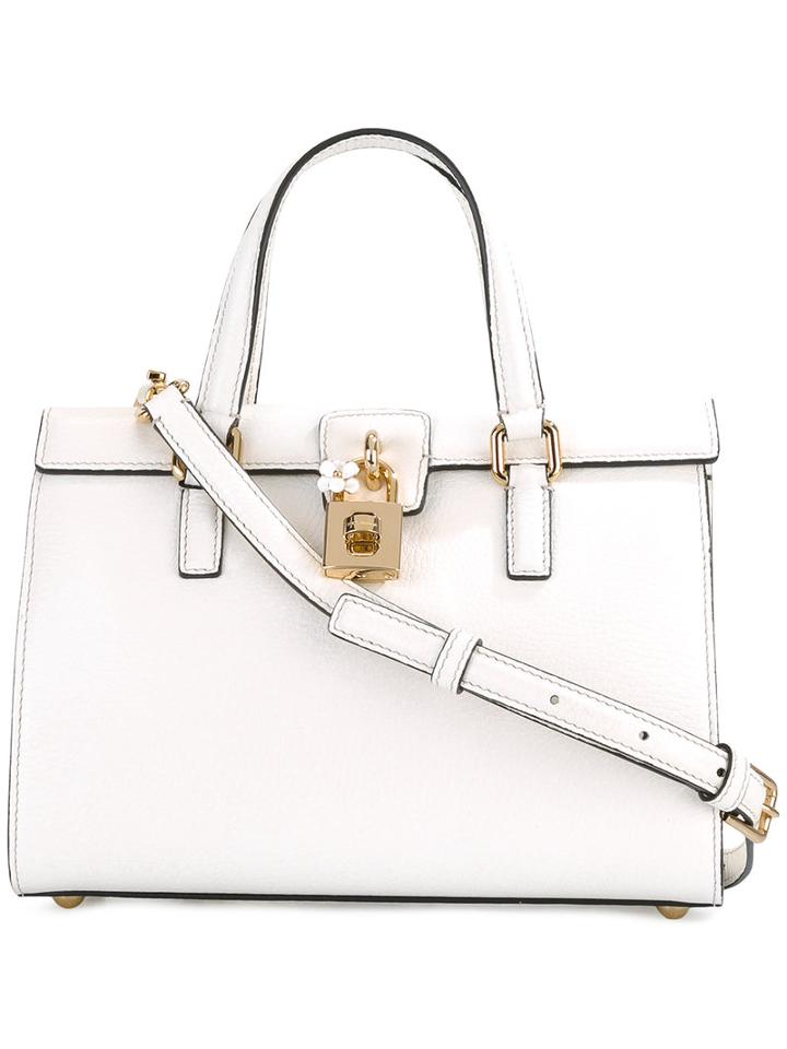 Dolce & Gabbana Dolce Tote, Women's, White, Calf Leather