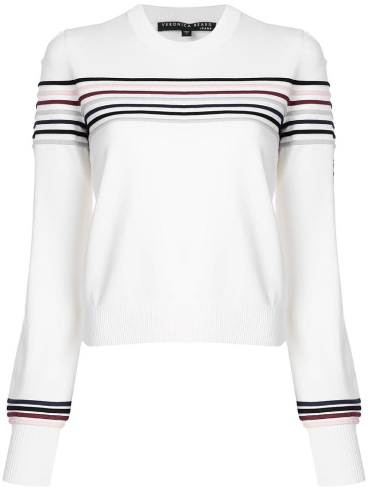 Veronica Beard Crew Neck Jersey - White