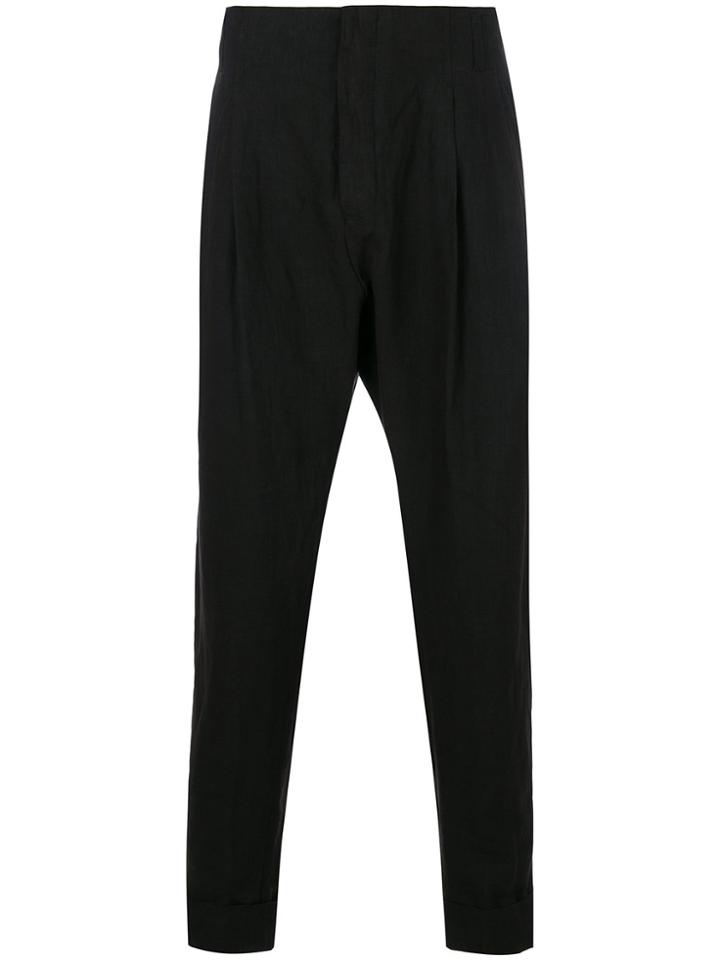 Haider Ackermann Front Pleat Trousers - Black
