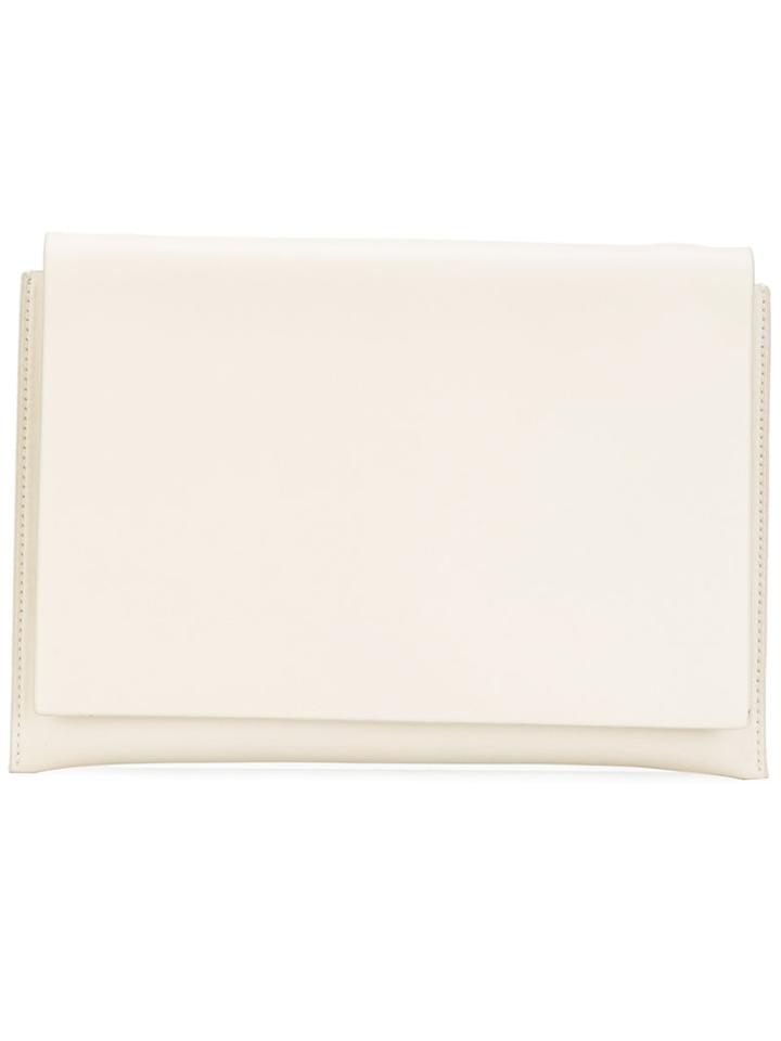 Clutch - Women - Calf Leather/polyurethane - One Size, White, Calf Leather/polyurethane, Aesther Ekme