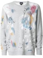 Just Cavalli Paint Print Sweatshirt - Grey