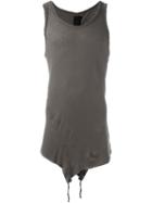 Thom Krom - Raw Edge Tank Top - Men - Cotton/linen/flax - S, Grey, Cotton/linen/flax
