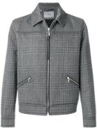 Lanvin Mottled Double Jacquard Yoke Jacket - Grey