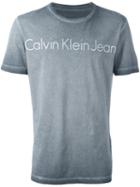 Calvin Klein Jeans Logo Print T-shirt, Men's, Size: Large, Grey, Cotton
