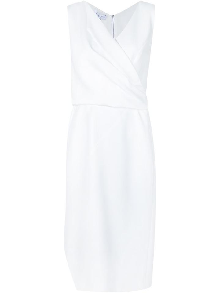 Narciso Rodriguez Wrap Front Sleeveless Dress
