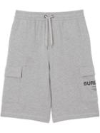 Burberry Horseferry Drawcord Shorts - Grey
