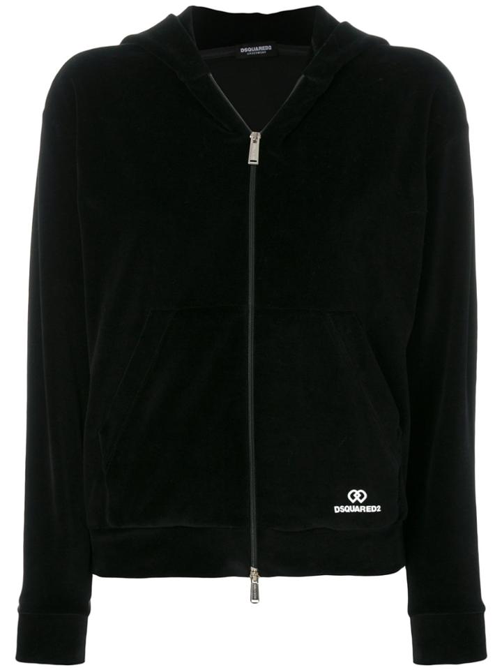 Dsquared2 Underwear Hooded Zip Jacket - Black