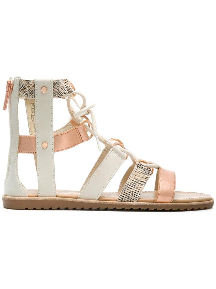 Sorel Gladiator Sandals - Metallic