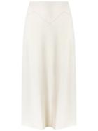 Talie Nk Midi Skirt, Women's, Size: 38, White, Acetate/viscose