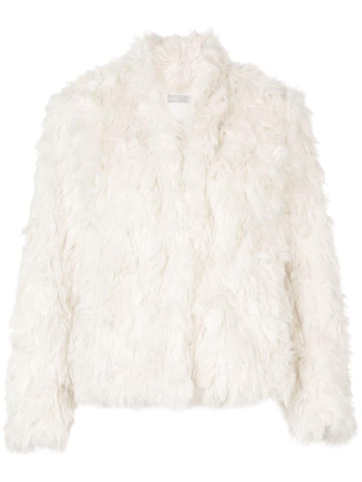 Vince Faux-fur Jacket - White