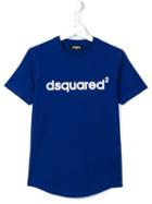 Dsquared2 Kids Logo Print T-shirt, Boy's, Size: 16 Yrs, Blue