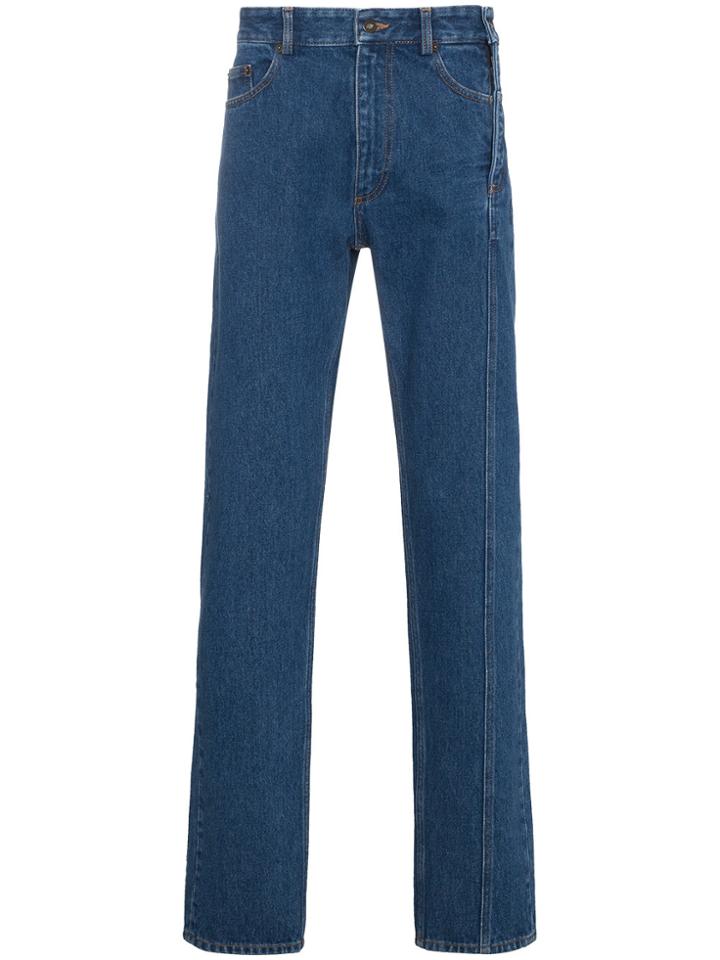 Y / Project Side Button Seam Jeans - Blue
