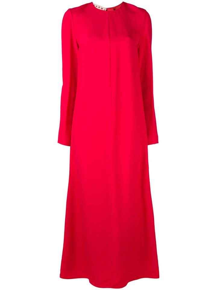 Marni - Maxi Shift Dress - Women - Viscose - 44, Pink/purple, Viscose