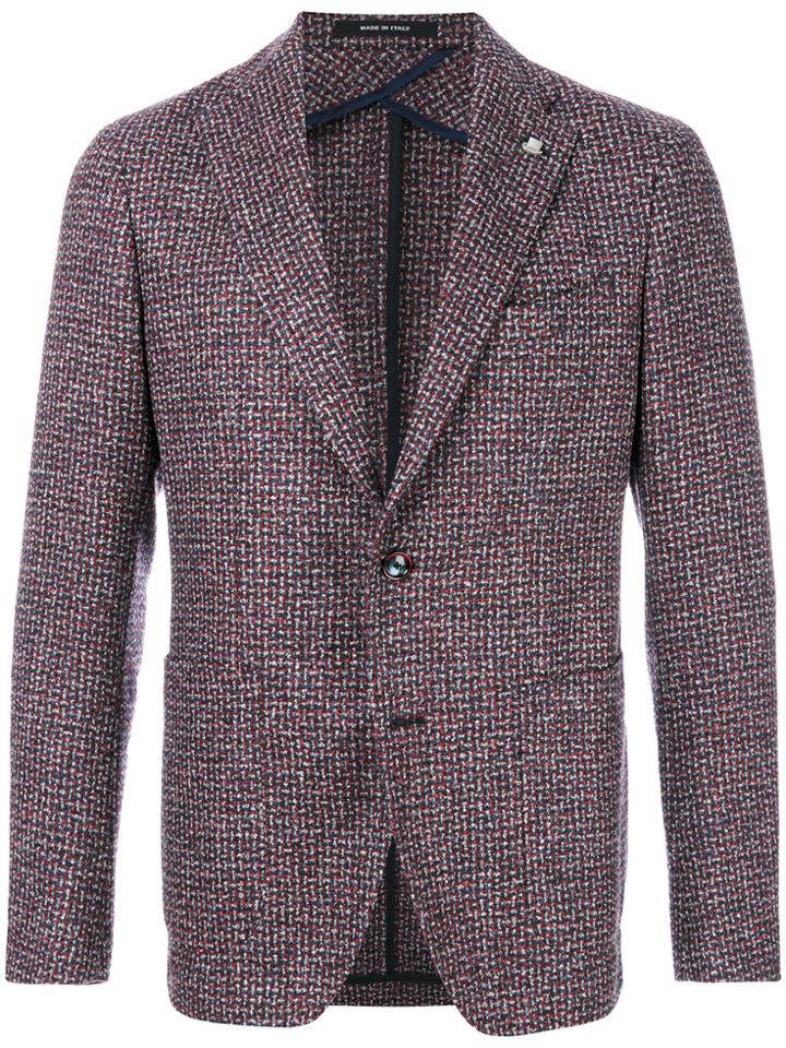 Tagliatore Classic Woven Blazer - Multicolour