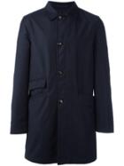 Kiton Reversible Coat, Men's, Size: 50, Blue, Virgin Wool/polyurethane/polyester
