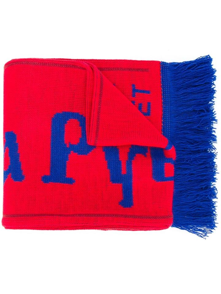 Gosha Rubchinskiy Logo Jacquard Knitted Scarf
