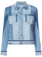 Frame Denim - Chest Pockets Denim Jacket - Women - Cotton - L, Blue, Cotton