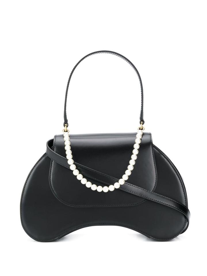 Simone Rocha Bean Faux Pearl-embellished Top-handle Bag - Black