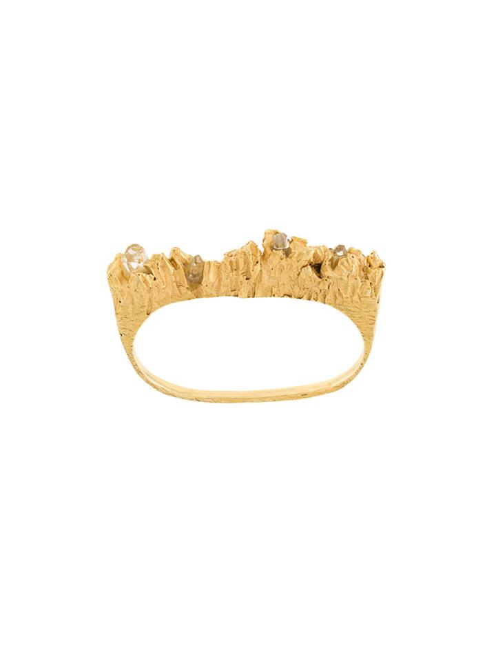 Niza Huang Under Earth Double Ring - Metallic