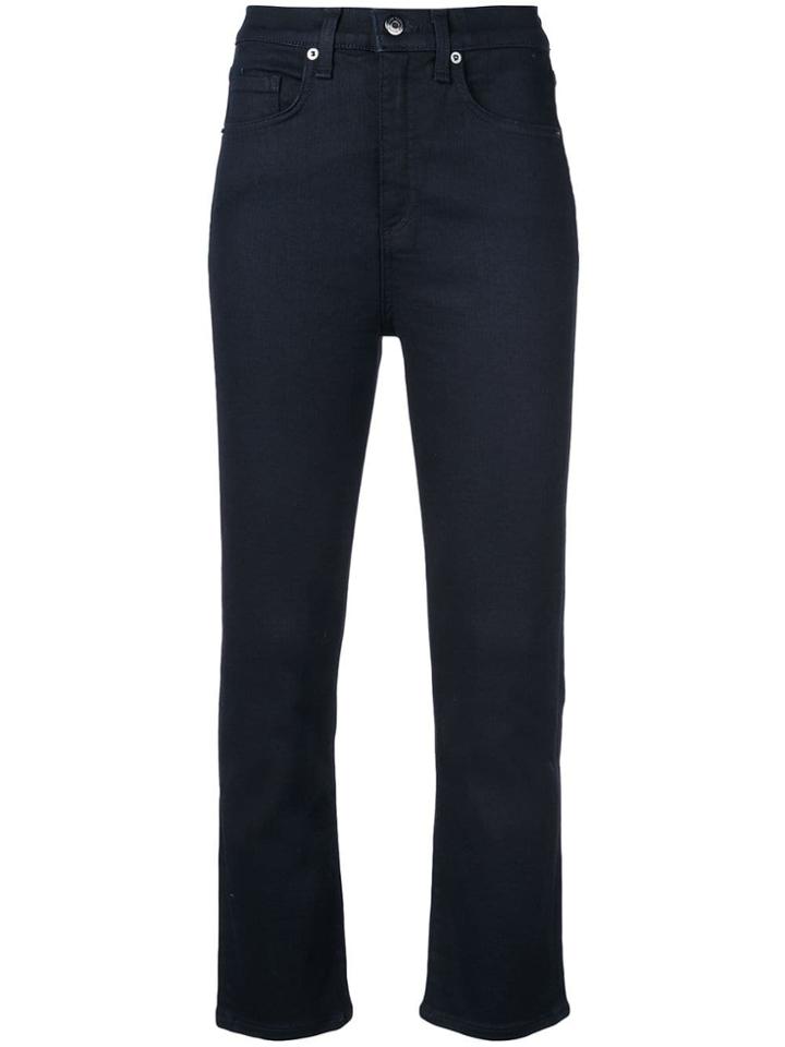 Veronica Beard Cropped Denim Jeans - Blue