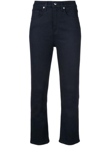 Veronica Beard Cropped Denim Jeans - Blue