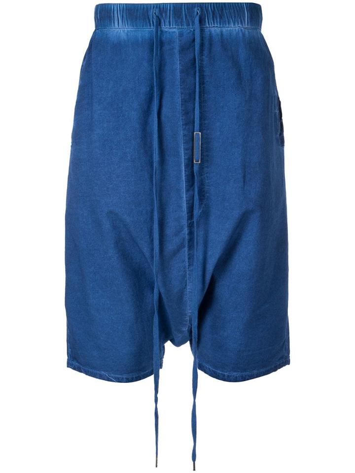 Army Of Me Dropped-crotch Shorts - Blue