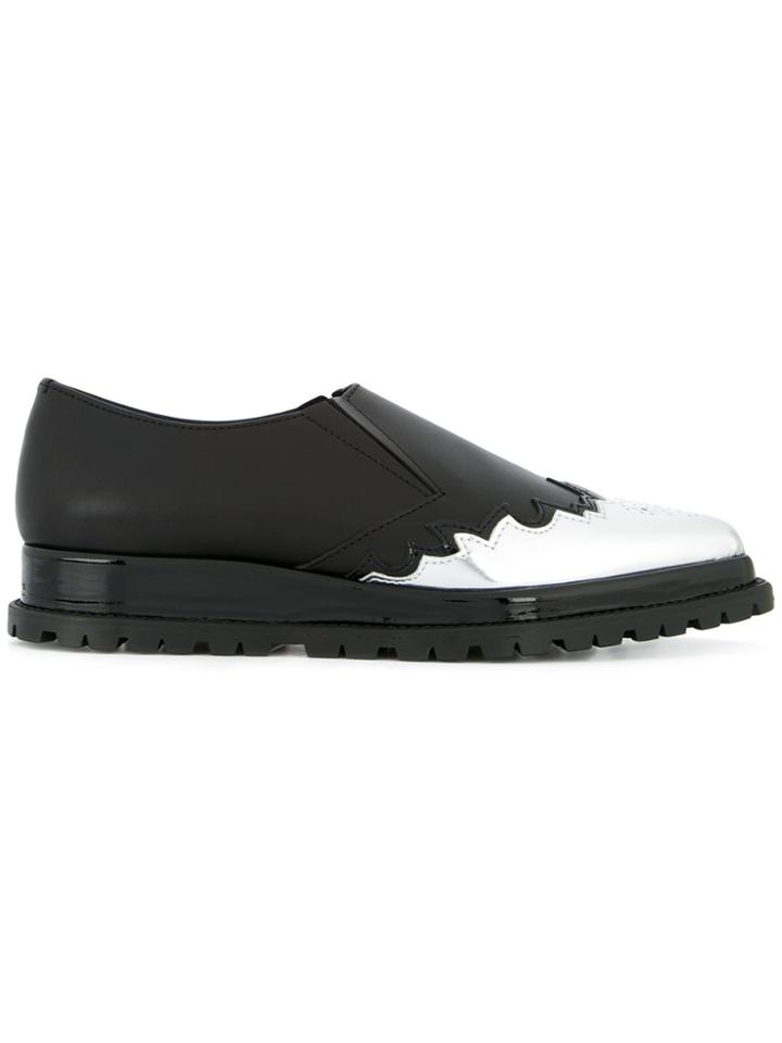 Sacai Western Insert Loafers - Black