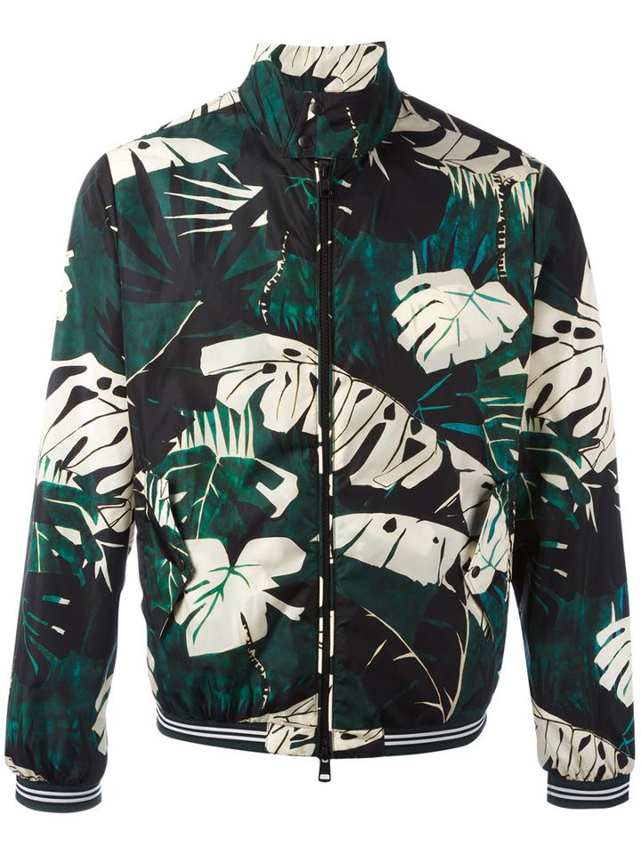 Moncler Printed Lamy Jacket, Men's, Size: 1, Green, Polyamide