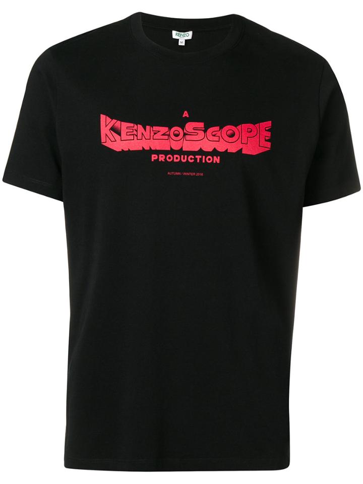 Kenzo Slogan T-shirt - Black