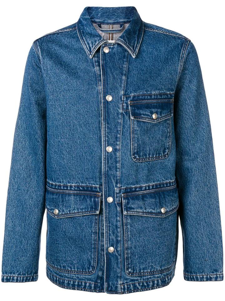 Ami Alexandre Mattiussi Workwear Jacket - Blue
