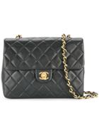 Chanel Vintage Turn-lock Square Chain Bag - Black