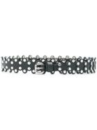 Red Valentino Studded Flower Belt - Black