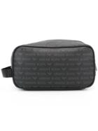Armani Jeans Logo Print Clutch - Black