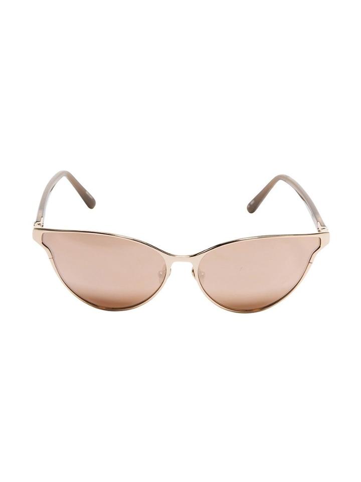 Linda Farrow Cat Eye Sunglasses - Metallic