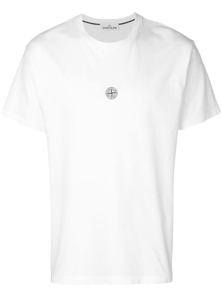 Stone Island Logo Fitted T-shirt - White