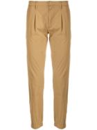 Paolo Pecora Casual Cropped Chinos - Brown