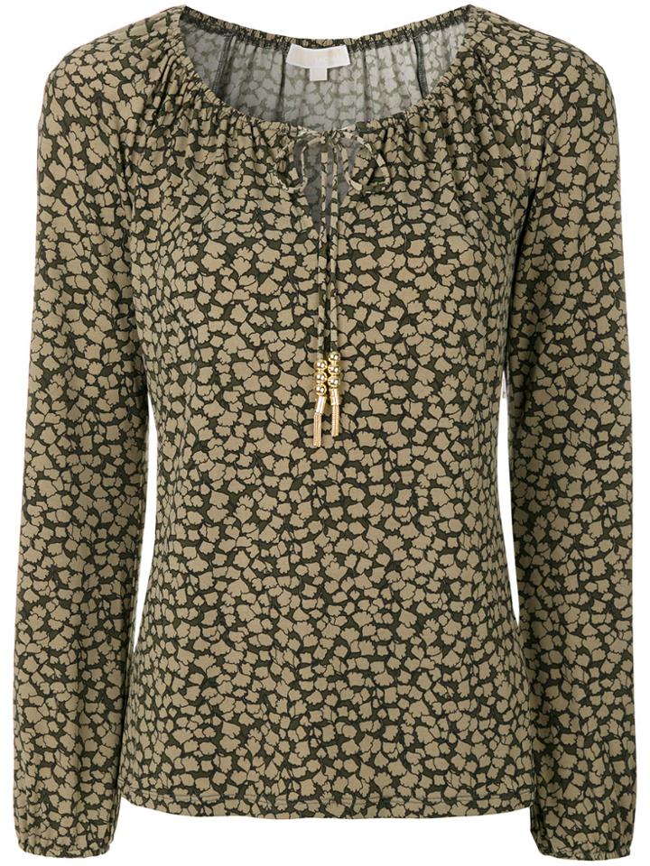 Michael Michael Kors Drawstring Top - Green